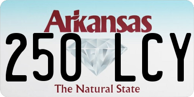 AR license plate 250LCY