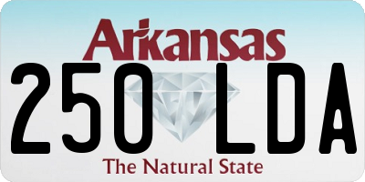AR license plate 250LDA