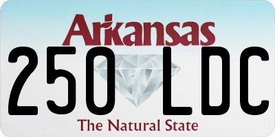 AR license plate 250LDC