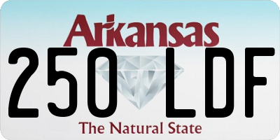 AR license plate 250LDF
