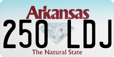 AR license plate 250LDJ
