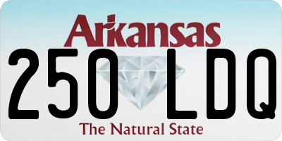AR license plate 250LDQ