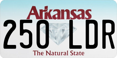 AR license plate 250LDR