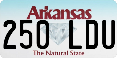 AR license plate 250LDU
