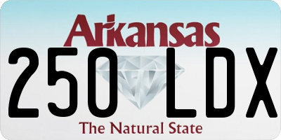 AR license plate 250LDX