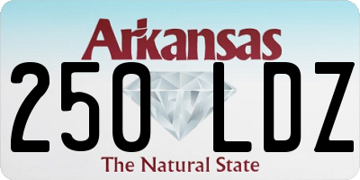 AR license plate 250LDZ