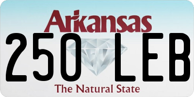 AR license plate 250LEB
