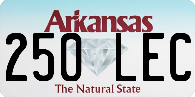 AR license plate 250LEC