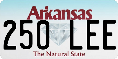 AR license plate 250LEE