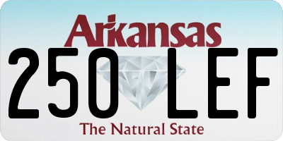 AR license plate 250LEF
