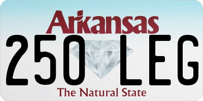 AR license plate 250LEG