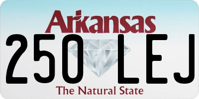 AR license plate 250LEJ