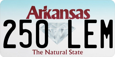 AR license plate 250LEM
