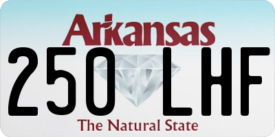AR license plate 250LHF