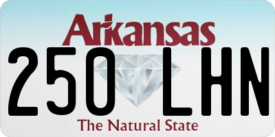 AR license plate 250LHN