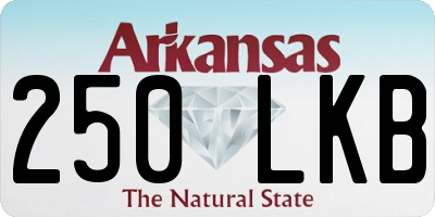 AR license plate 250LKB
