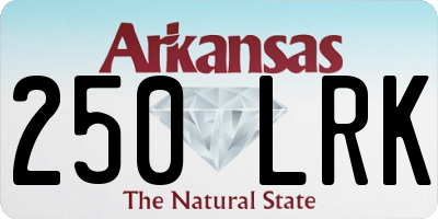 AR license plate 250LRK