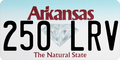 AR license plate 250LRV