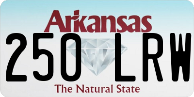 AR license plate 250LRW