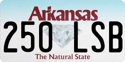 AR license plate 250LSB