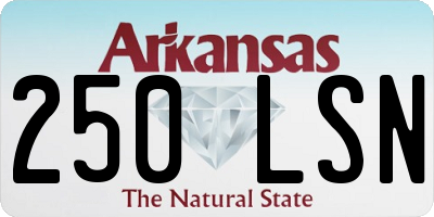 AR license plate 250LSN
