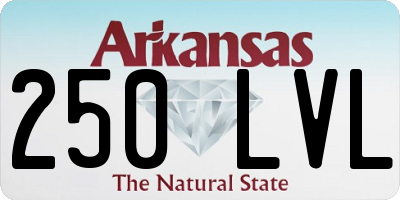 AR license plate 250LVL