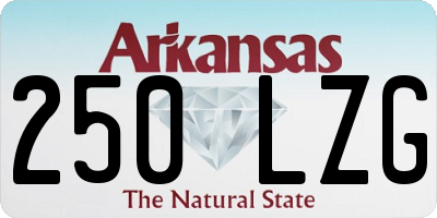 AR license plate 250LZG