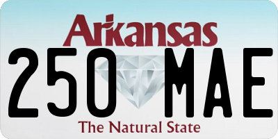 AR license plate 250MAE