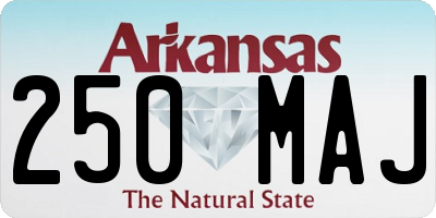 AR license plate 250MAJ