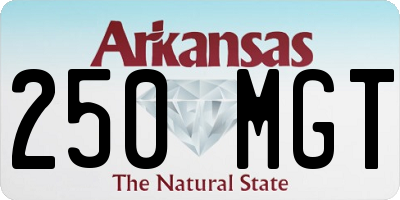AR license plate 250MGT