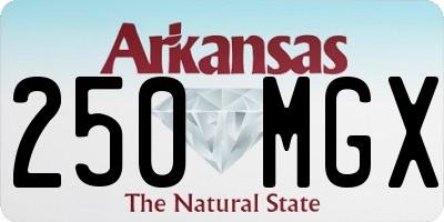 AR license plate 250MGX