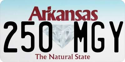 AR license plate 250MGY