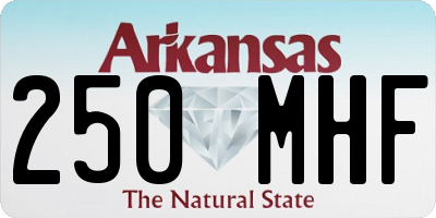 AR license plate 250MHF