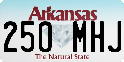 AR license plate 250MHJ