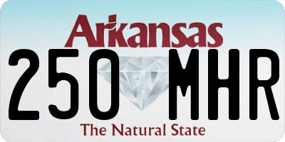 AR license plate 250MHR