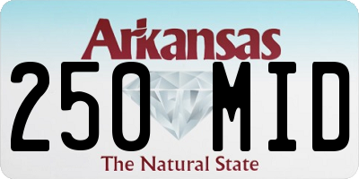 AR license plate 250MID