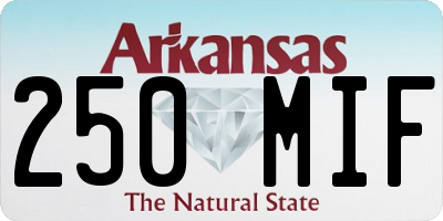 AR license plate 250MIF