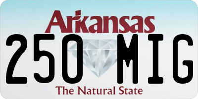 AR license plate 250MIG