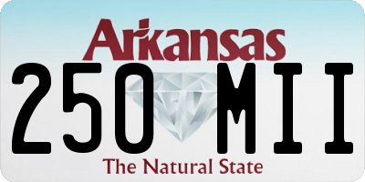 AR license plate 250MII