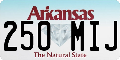 AR license plate 250MIJ