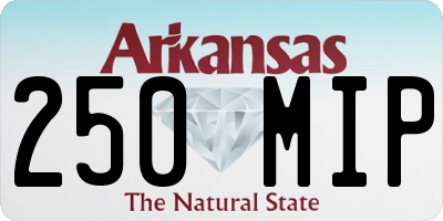 AR license plate 250MIP