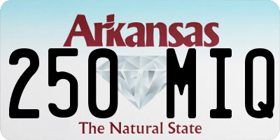 AR license plate 250MIQ