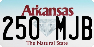 AR license plate 250MJB