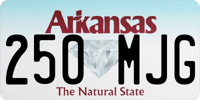 AR license plate 250MJG