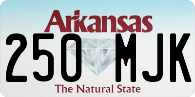 AR license plate 250MJK