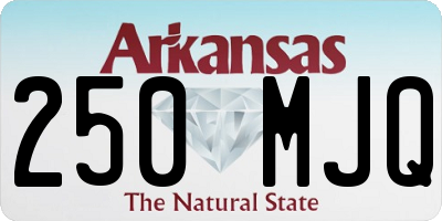 AR license plate 250MJQ