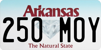 AR license plate 250MOY