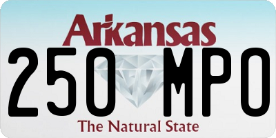AR license plate 250MPO
