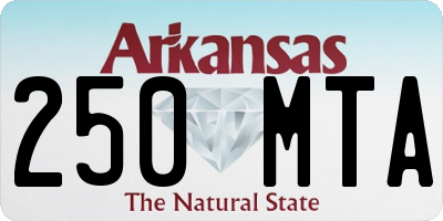 AR license plate 250MTA