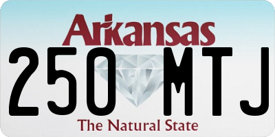 AR license plate 250MTJ